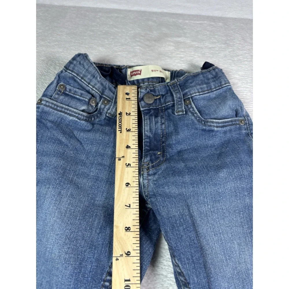 Levi's 511 Slim Jeans Youth Boy's Size 8 Regular (24x25) Light Wash Denim VTG